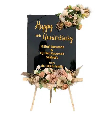 Papan Bunga Akrilik Donggo